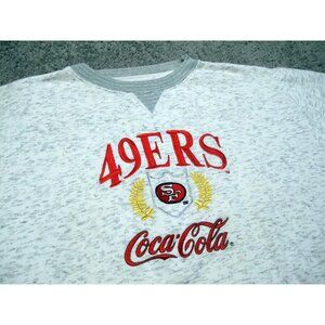 Vintage San Francisco 49ers Coca-Cola Coke Competitor Sweatshirt Mens L licensed